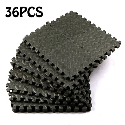 36PCS 15CM*15CM Thicken Floor Mat EVA Cushion Floor Protective Mat Anti-Slip Waterproof Indoor Fitness Mat Interlocking Spcling